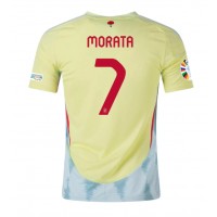 Španielsko Alvaro Morata #7 Vonkajší futbalový dres ME 2024 Krátky Rukáv